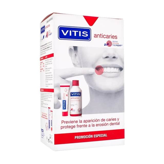 Vitis Anticaries Pack Pasta Dentífrica 100ml + Colutorio 500ml