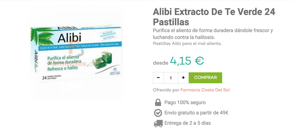 alibi te verde mal aliento halitosis farmacias.com