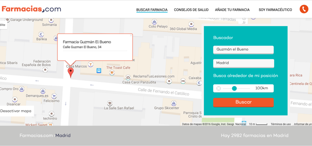 farmacia de guardia guzman el bueno madrid farmacias.com