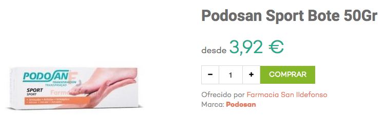 podosan sport bote 50g mal olor de pies farmacias.com