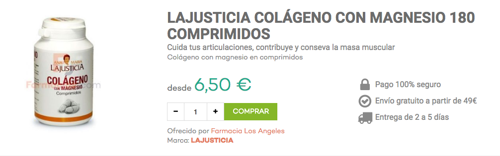 colágeno con magnesio ana maria lajusticia farmacias.com
