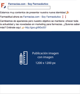 tamaño portada facebook Farmacias.com